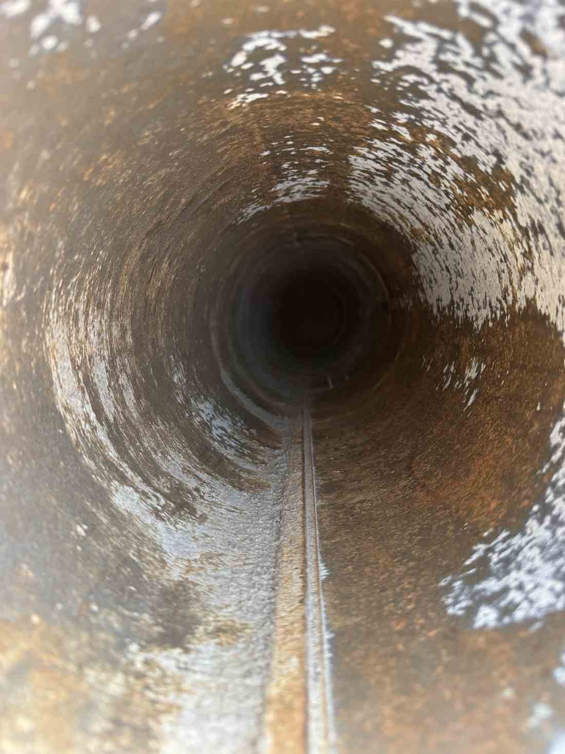 Long dryer vent line cleared from drum to exterior in Dallas, TX