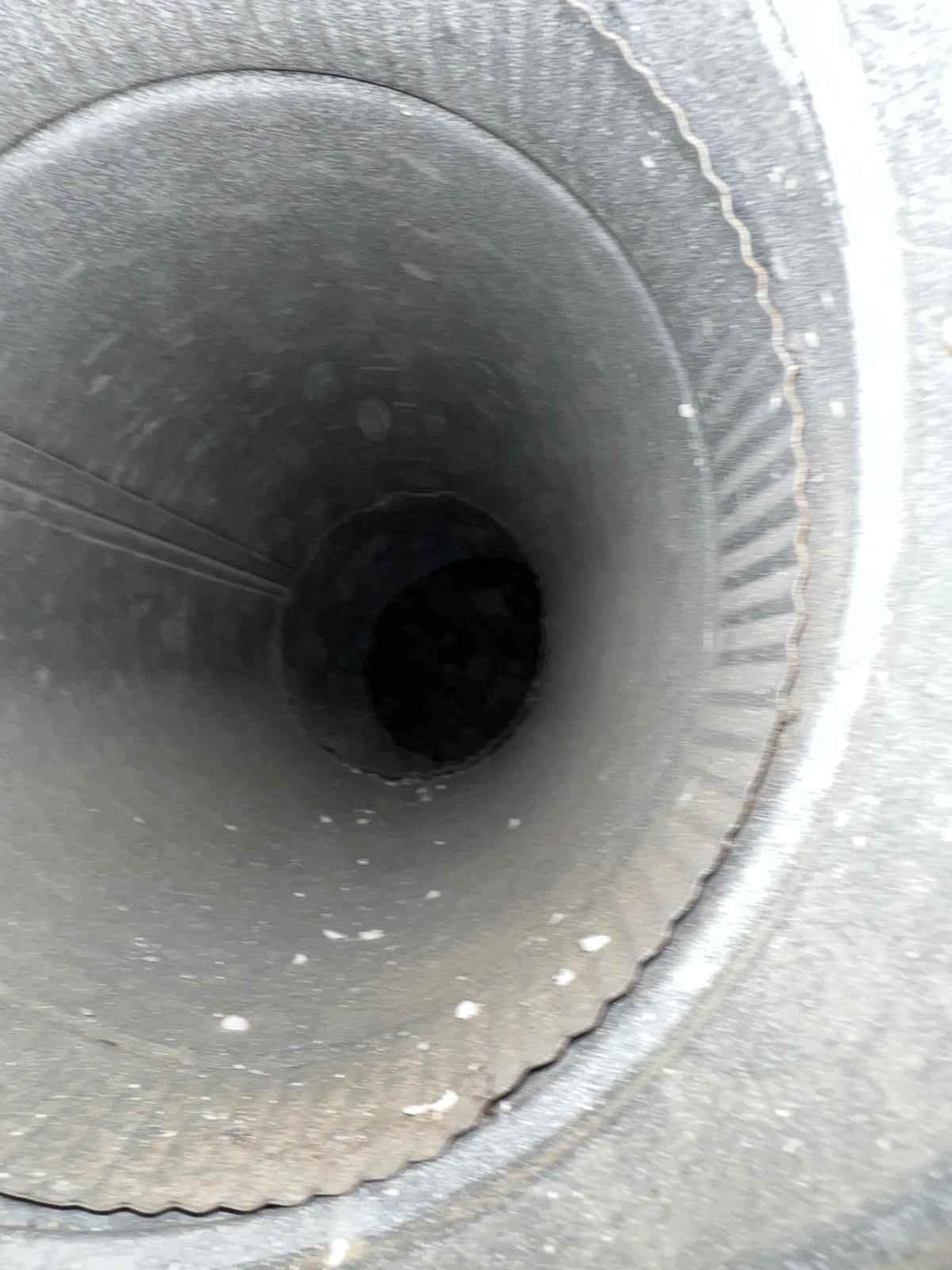 Galvanized Air Duct in Dallas TX Galvanized air duct interior in the Dallas-Fort Worth area