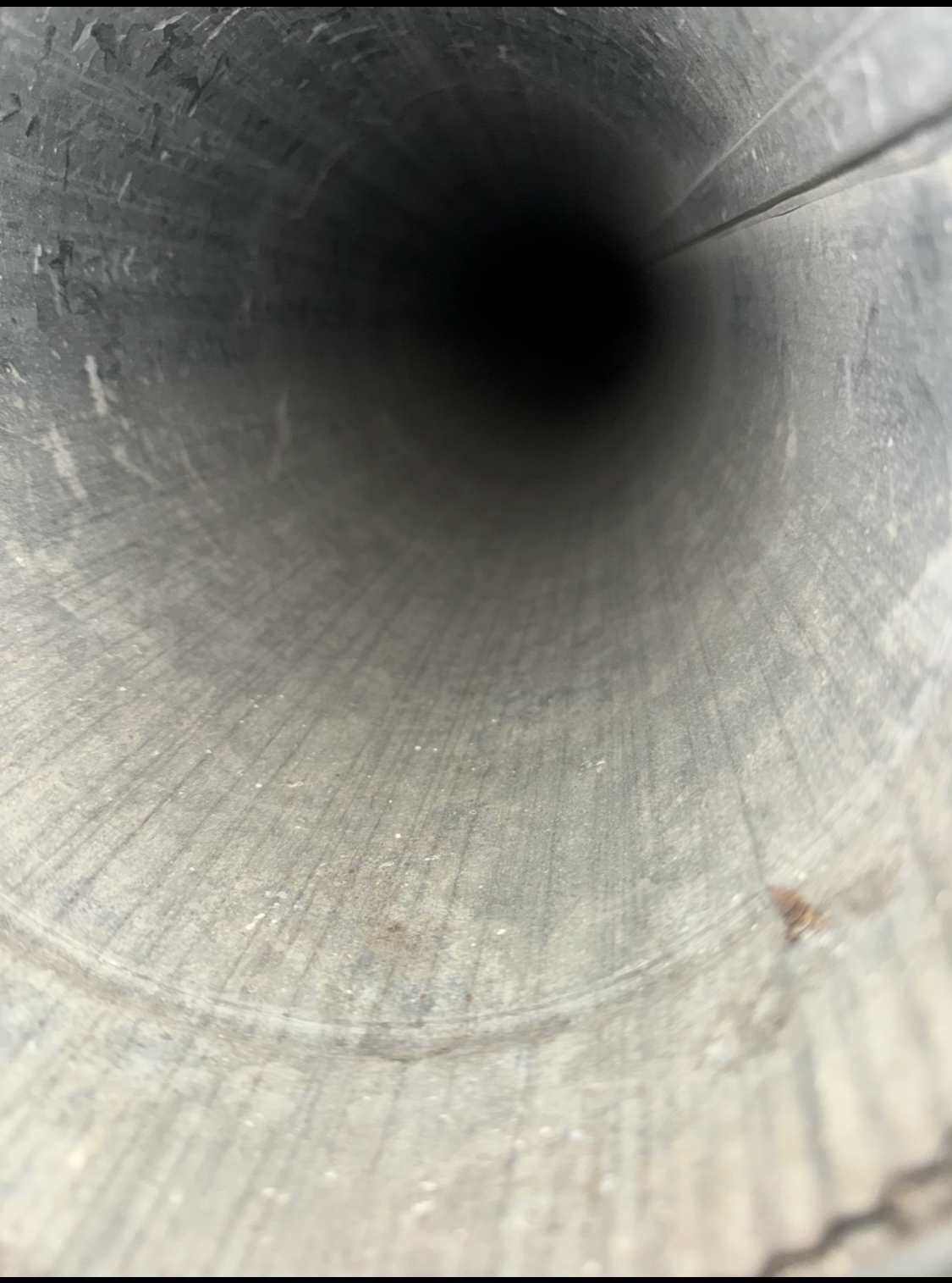 Metal Air Duct Cleaning in Dallas TX Metal air duct interior during a Dallas air duct cleaning