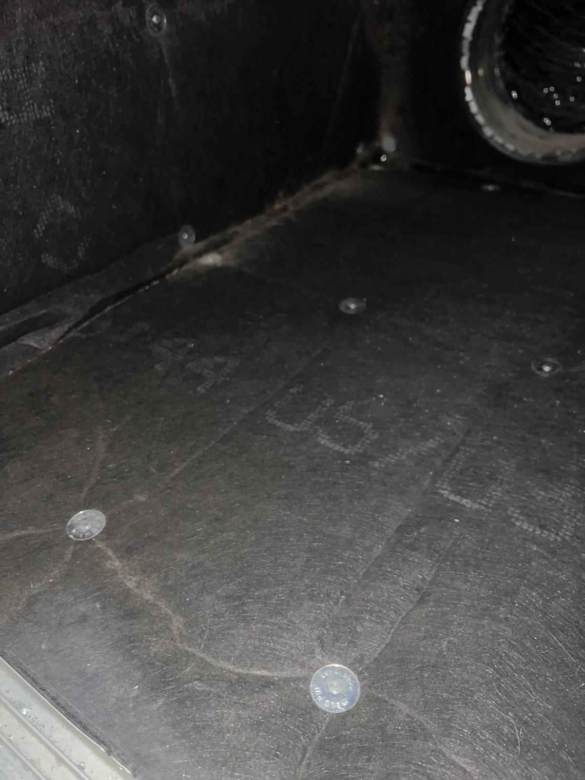 Clean HVAC Plenum Floor in Dallas TX Clean HVAC plenum floor after cleaning in the Dallas-Fort Worth area