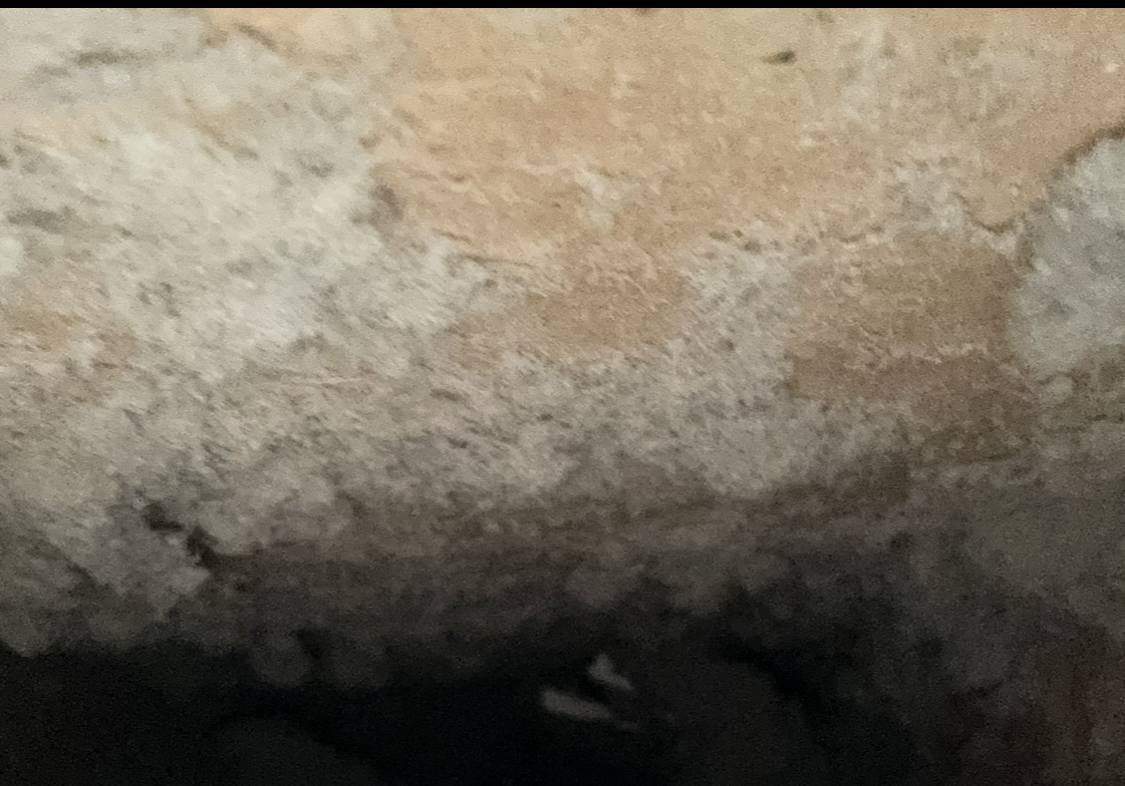Wall Return Air Duct in Dallas TX Dusty wall return air duct cavity before cleaning in Dallas, TX